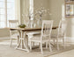 Shaybrock Dining Table and 4 Chairs with Storage