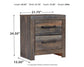 Drystan King Panel Bookcase Bed with Mirrored Dresser