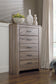 Zelen Queen Panel Bed with Mirrored Dresser and Chest