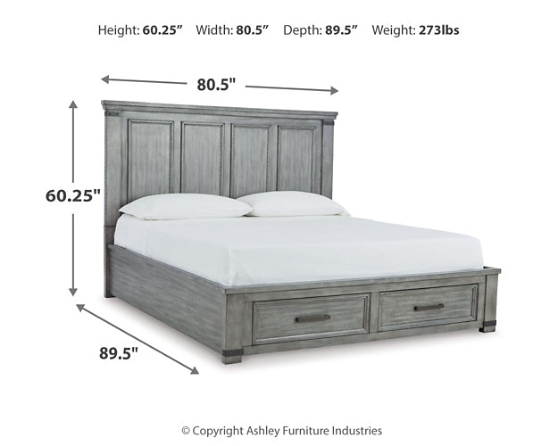 Russelyn California King Storage Bed with Dresser