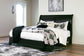 Chylanta King Sleigh Bed with Mirrored Dresser, Chest and 2 Nightstands