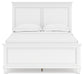 Fortman Full Panel Bed with Mirrored Dresser